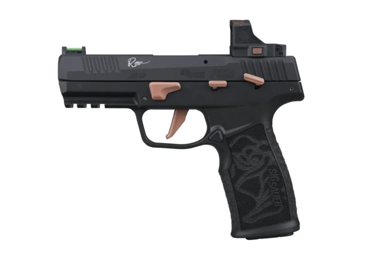 SIG SAUER P322 ROSE ROMEO RS 22LR PSTL BLK T.B., SAVIOR BAR, 3-20RD MAG